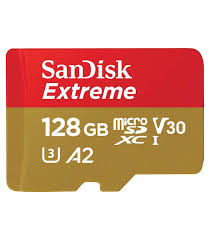CARTE MÉMOIRE SANDISK MICRO SD 128GO